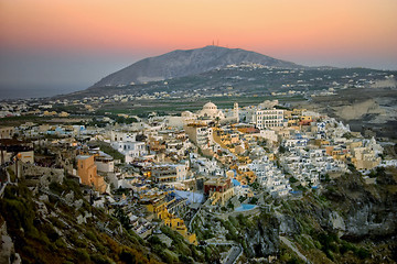 Image showing Santorini at dusk