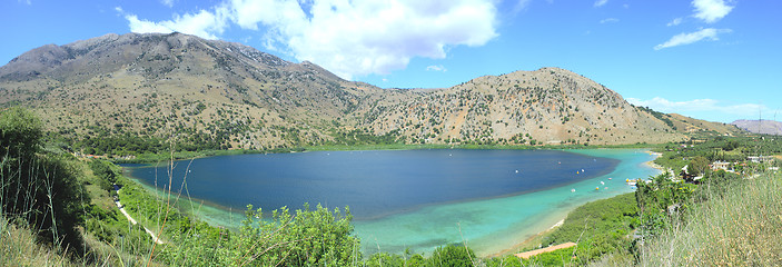 Image showing Lake Kournos panorama