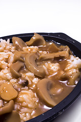 Image showing Mushrooms and rice 