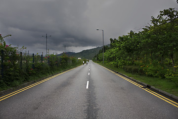 Image showing traffic road and bad weather