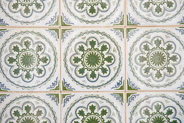 Image showing Ornamental old tiles