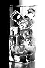 Image showing glass with ice cubes