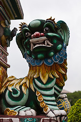 Image showing Chinese Sculpture Lion in Bang Pa-in Palace