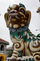 Image showing Chinese Sculpture Lion  in Bang Pa-in Palace