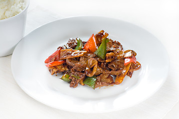 Image showing Chinese beef and vegetables