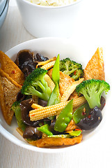 Image showing tofu beancurd and vegetables