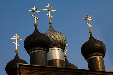 Image showing Crosses on church