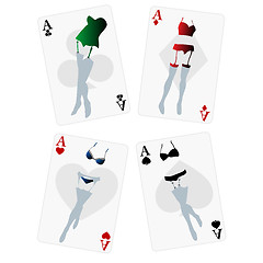 Image showing Fancy playing cards