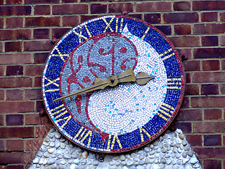 Image showing Mosaic clock