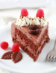 Image showing Delicious chocolate cake