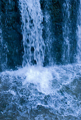 Image showing blue waterfall