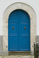 Image showing blue door