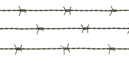 Image showing Barbed wire