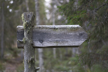 Image showing Wooden sign