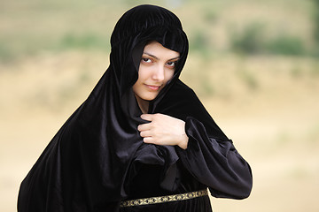 Image showing Woman in shawl