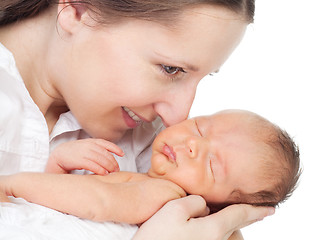 Image showing Happy young mother