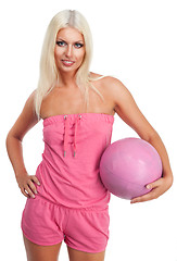 Image showing Glamour blond basketball