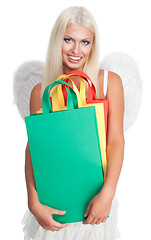 Image showing Angel shopping with smile