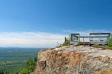 Image showing Touristic viewpoint on a cliff