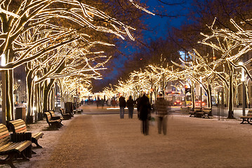 Image showing berlin unter den linden christmas