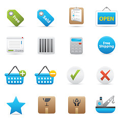 Image showing Shopping Icons Set | Indigo Series 02 