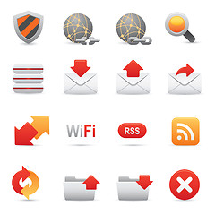 Image showing Internet Icons Set | Red Series 03