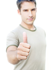 Image showing Optimistic man