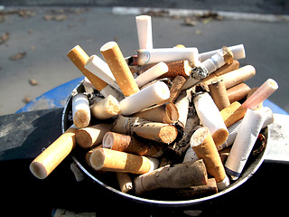 Image showing Cigaret stubs