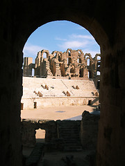 Image showing El Jem colisium, Tunisia