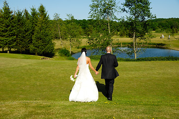 Image showing Bride and groom