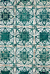 Image showing Ornamental old tiles
