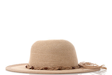 Image showing Straw hat with ribbon