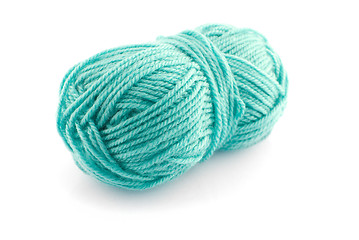 Image showing Green  knitting wool
