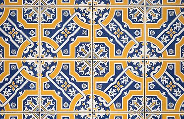 Image showing Ornamental old tiles