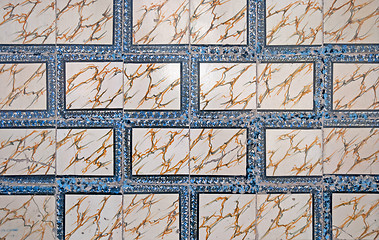 Image showing Ornamental old tiles