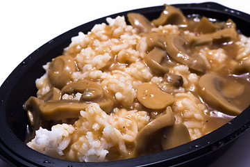 Image showing Mushrooms and Rice