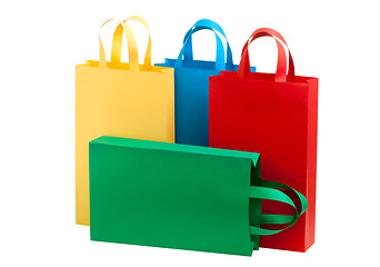 Image showing Many shopping colorful bags