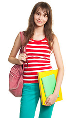 Image showing teenage girl after school