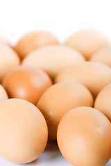 Image showing brown eggs