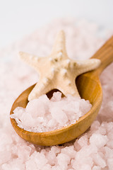 Image showing sea salt and starfish