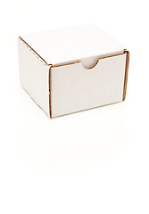 Image showing Blank White Cardboard Box Isolated