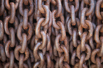 Image showing Thick Rusty Chain Background