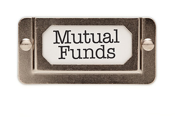 Image showing Mutual Funds File Drawer Label