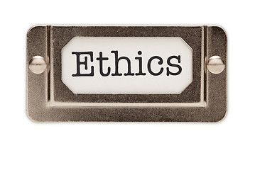 Image showing Ethics File Drawer Label