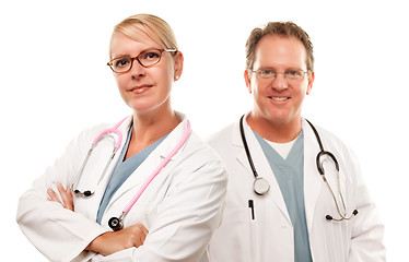 Image showing Smiling Male and Female Doctors or Nurses