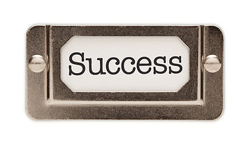 Image showing Success File Drawer Label