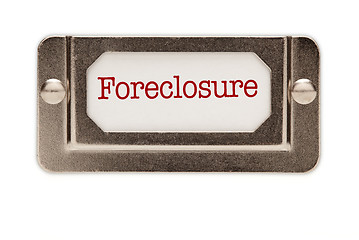 Image showing Foreclosure File Drawer Label