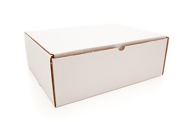 Image showing Blank White Cardboard Box Isolated