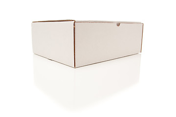 Image showing Blank White Cardboard Box Isolated