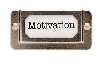 Image showing Motivation File Drawer Label